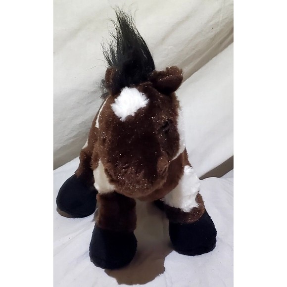 Webkinz Pinto 9" Plush Brown White Stuffed Pony Horse Ganz No Code - Picture 1 of 12